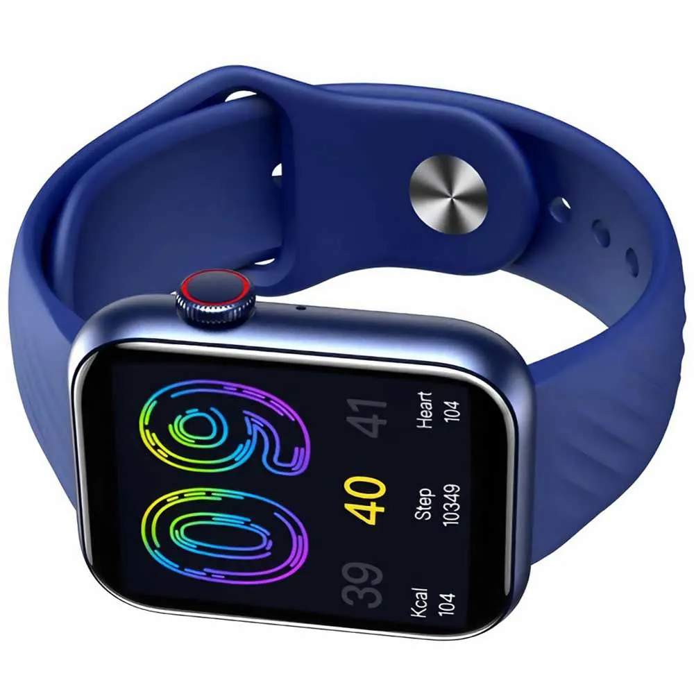 Itel ISW-O11 Smart Watch Dark Blue Case With Dark Blue Silicone Strap