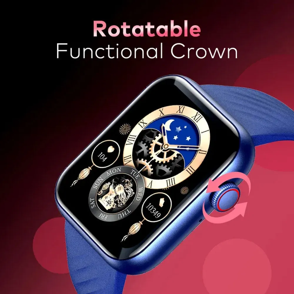 Itel ISW-O11 Smart Watch Dark Blue Case With Dark Blue Silicone Strap