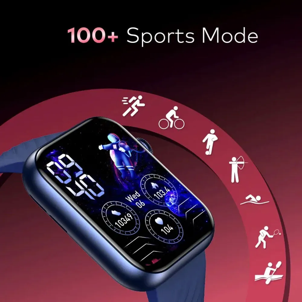 Itel ISW-O11 Smart Watch Dark Blue Case With Dark Blue Silicone Strap