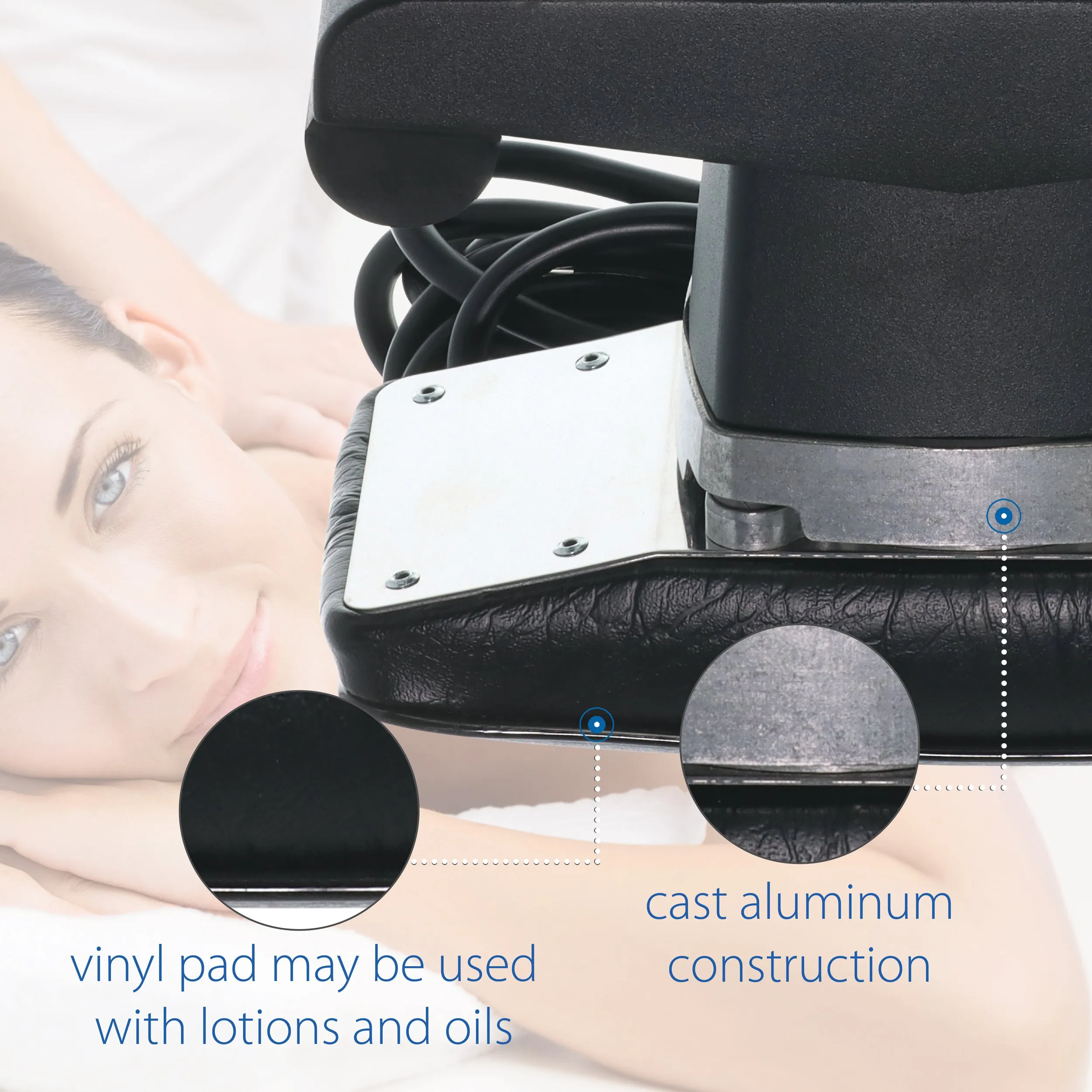 Jeanie Rub Massager & Fleece Pad Cover Combo