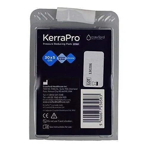 Kerrapro Dermal Strips To Prevent Pressure Ulcers 30 x 5.0 x 0.3cm