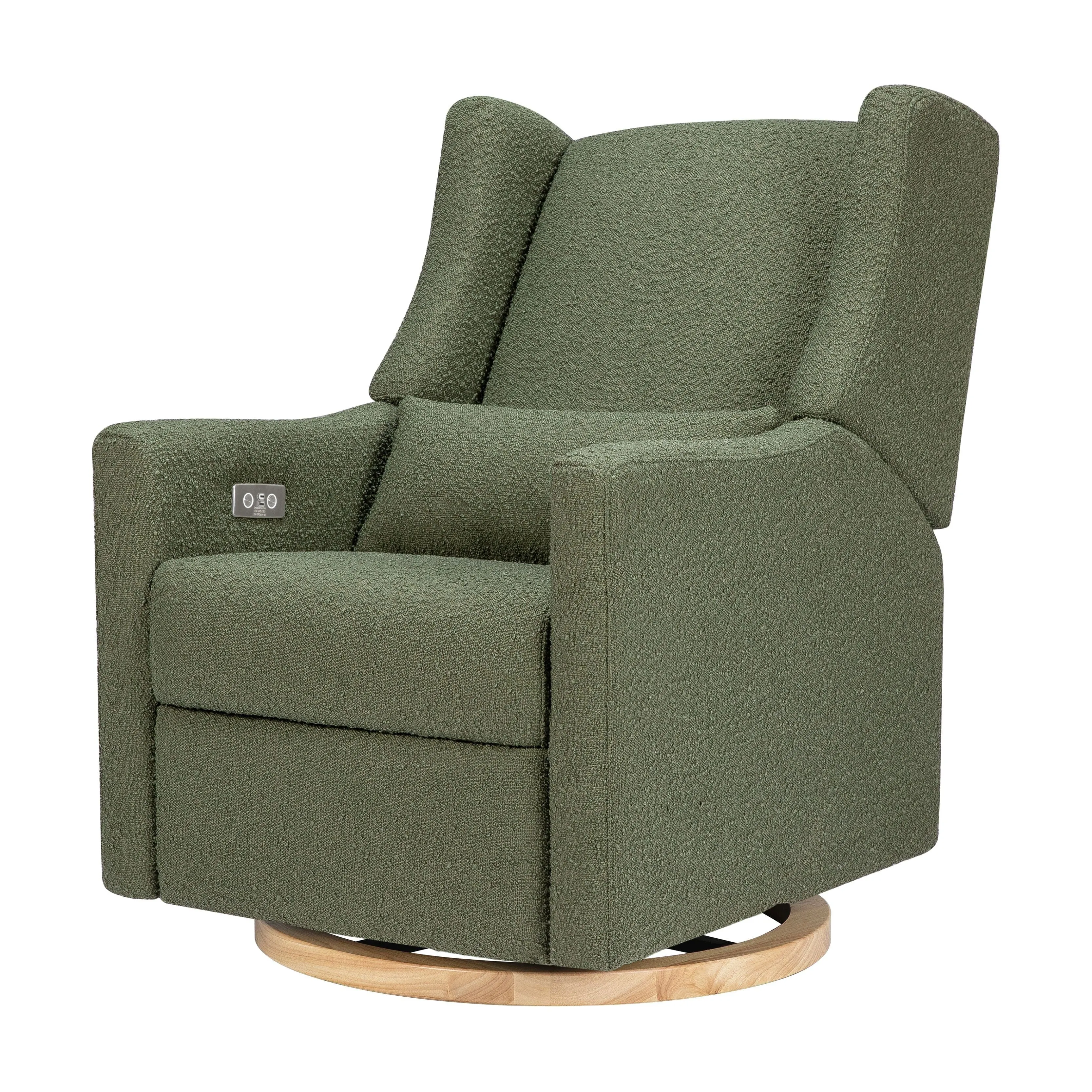 Kiwi Electronic Recliner and Swivel Glider | Boucle with USB Port