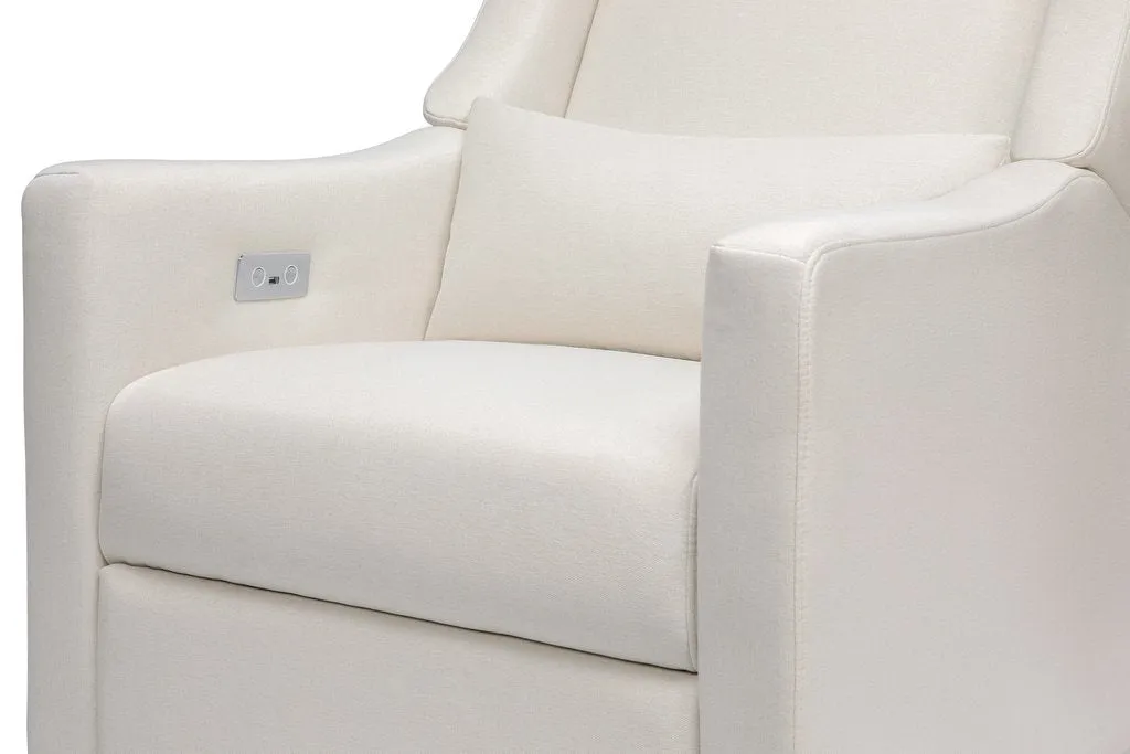 Kiwi Electronic Recliner and Swivel Glider in Eco - Performance Fabric - Cream