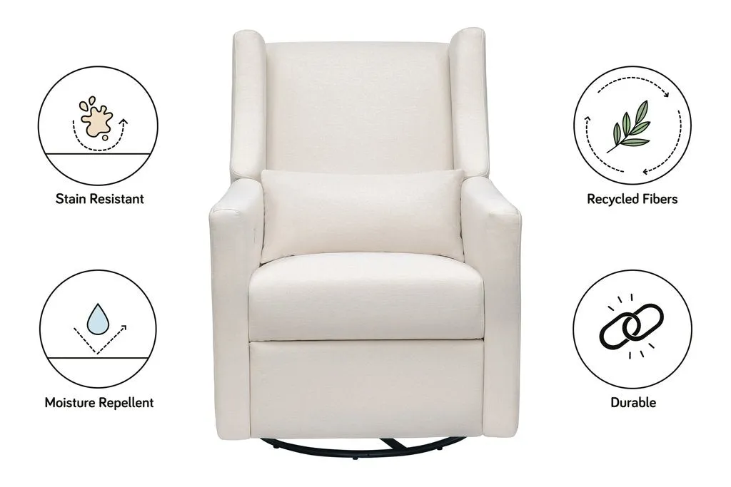 Kiwi Electronic Recliner and Swivel Glider in Eco - Performance Fabric - Cream