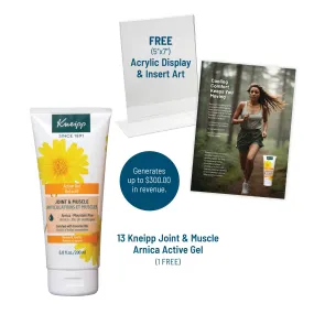 Kneipp Joint & Muscle Arnica Active Gel Retailer Success Kit