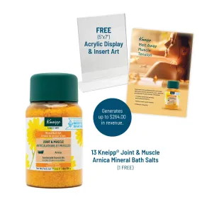 Kneipp Joint & Muscle Arnica Mineral Bath Salt Retailer Success Kit