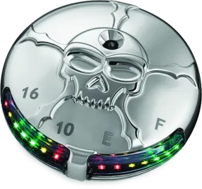 Kuryakyn Zombie Fuel & Battery Gauge Chrome