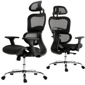 Large High Back Computer Chair with Dynamic Lumbar Support, Tilt and Lock Office Chair, 3D Adjustable Headrest and Armrests