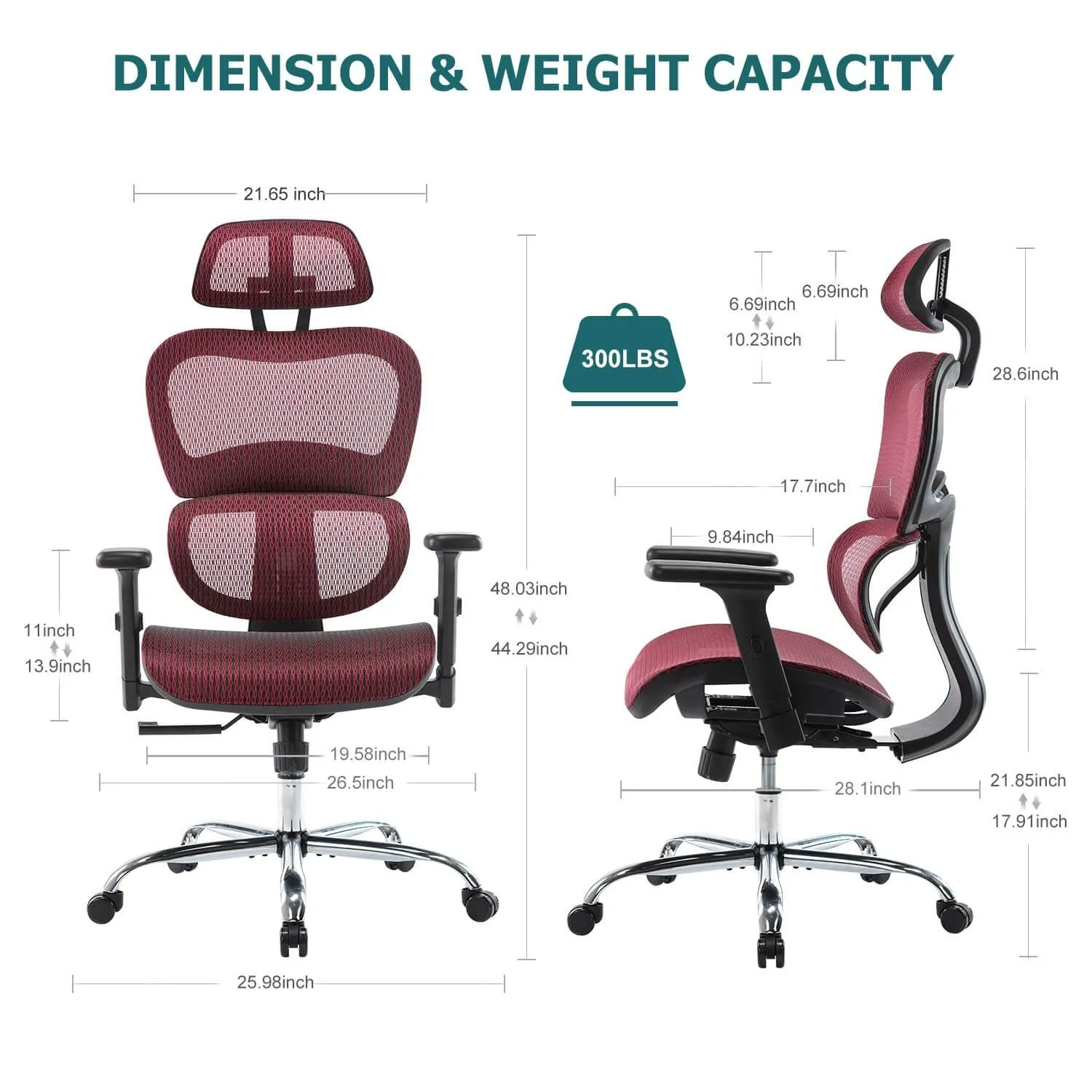 Large High Back Computer Chair with Dynamic Lumbar Support, Tilt and Lock Office Chair, 3D Adjustable Headrest and Armrests