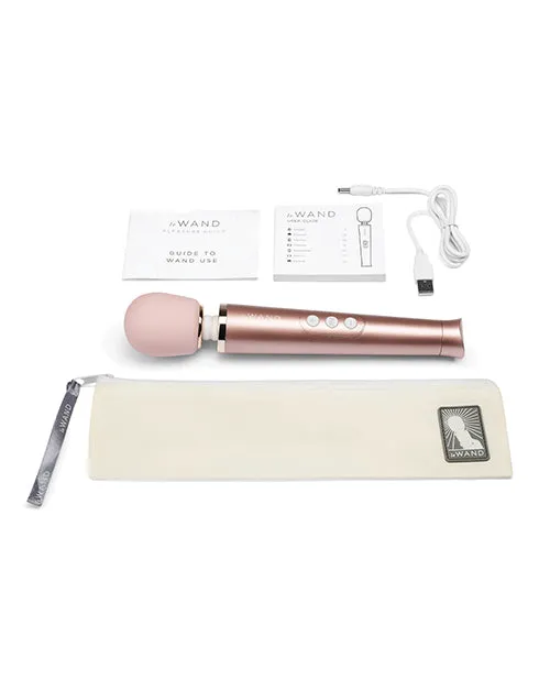 'le Wand Petite Rechargeable Vibrating Massager - Rose Gold