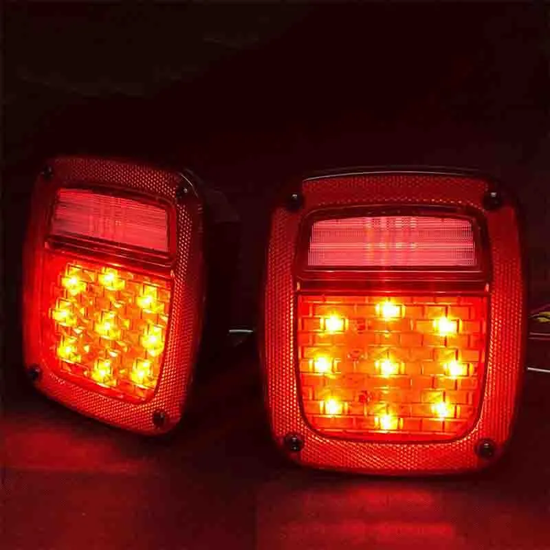 LED Tail Lights For Jeep Wrangler CJ / YJ / TJ / Rubicon