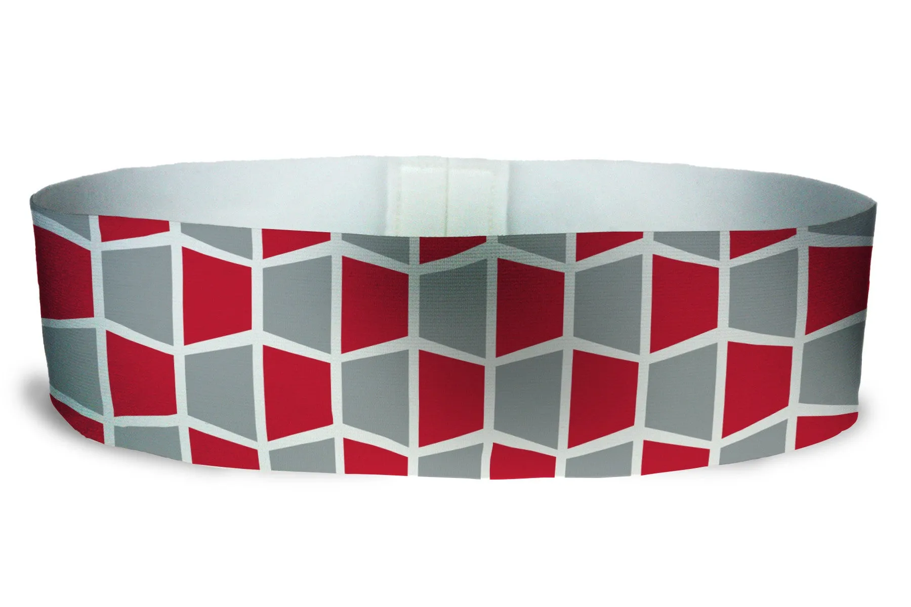 Loopty Loop Tiled Red Grey