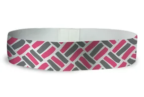 Loopty Loop Woven Pink Grey
