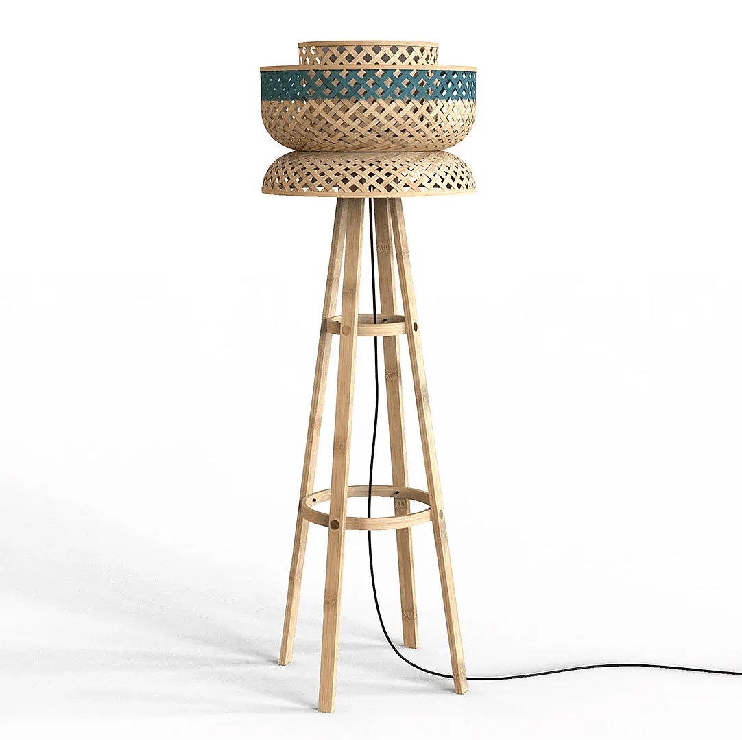Lotus Bamboo Floor Lamp