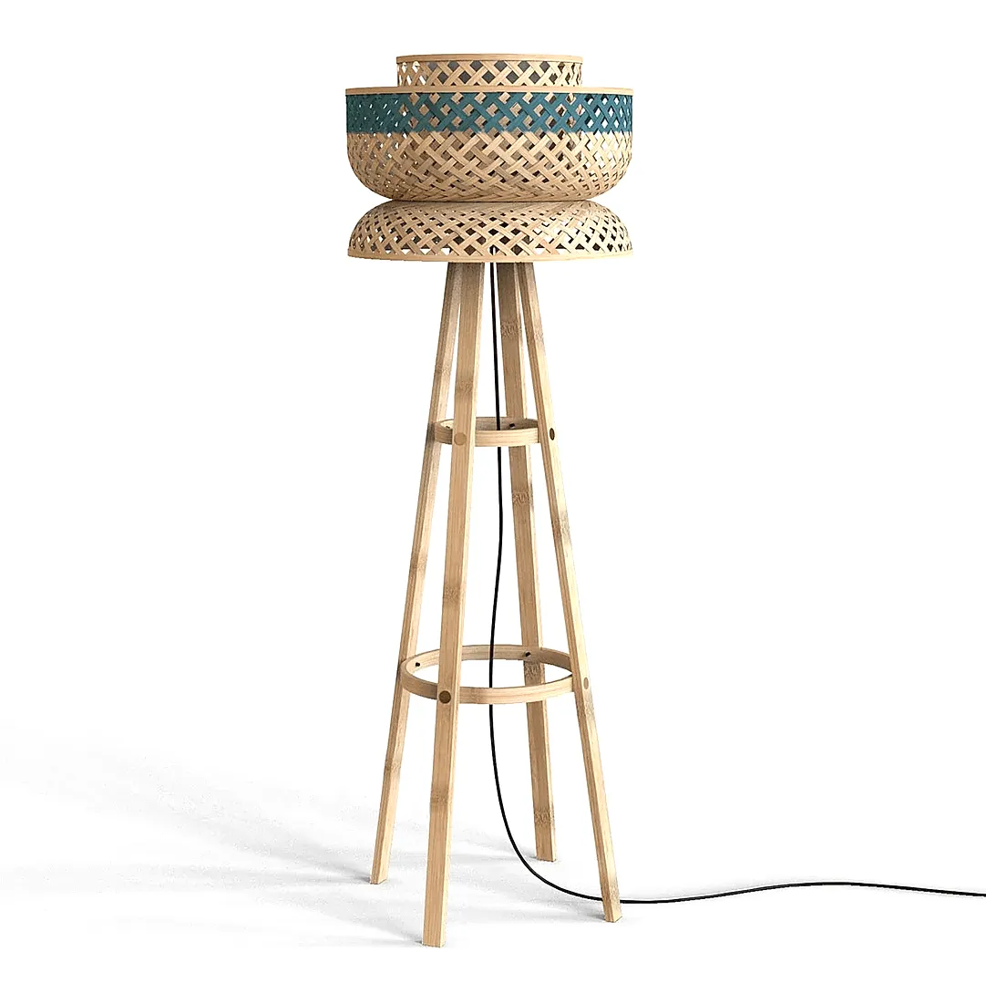 Lotus Bamboo Floor Lamp
