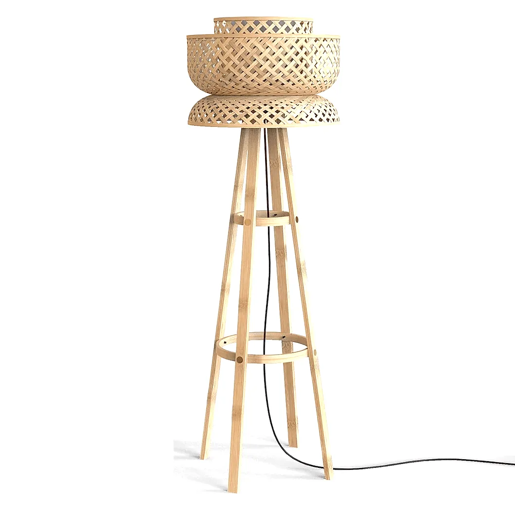 Lotus Bamboo Floor Lamp