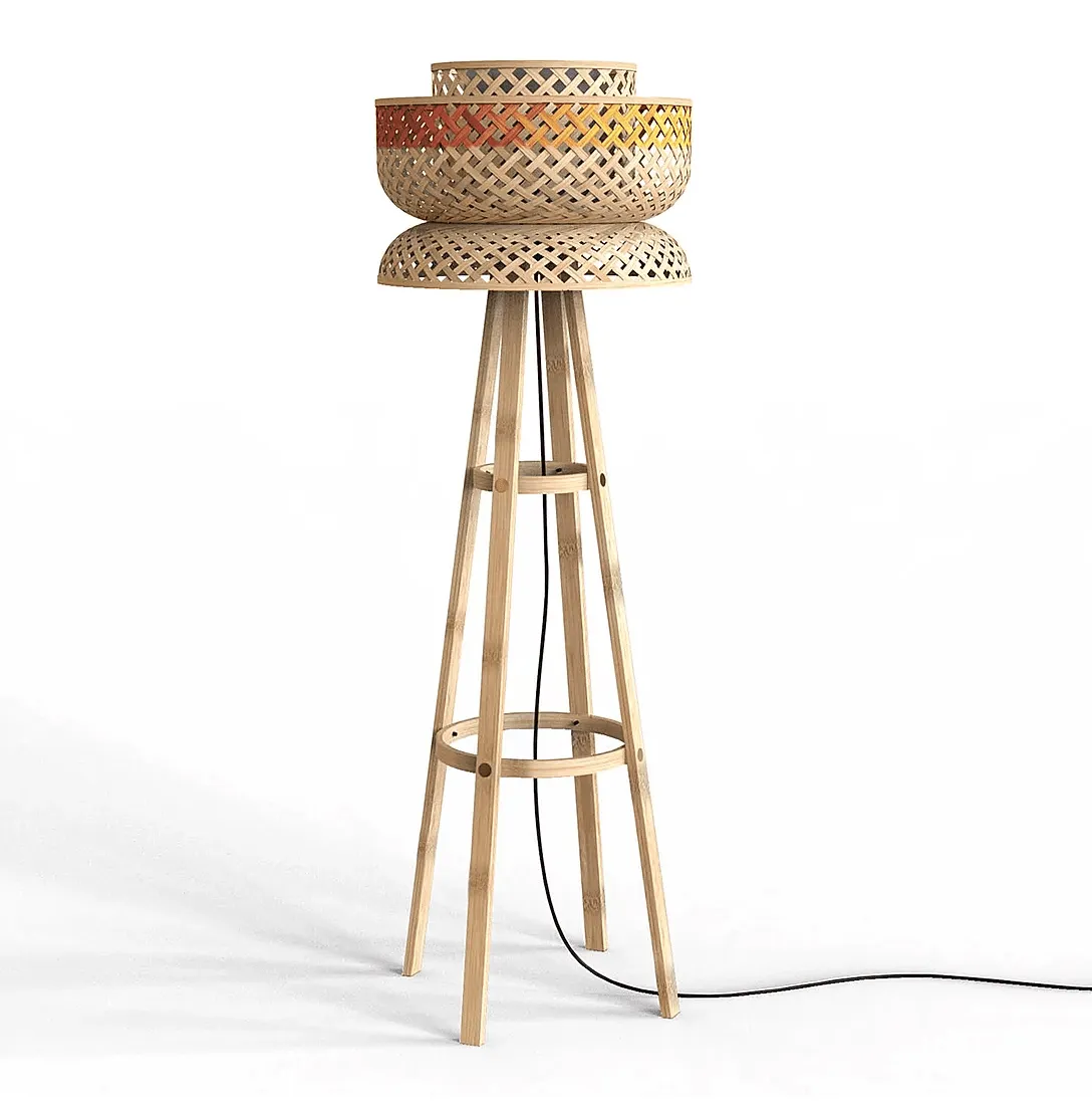 Lotus Bamboo Floor Lamp