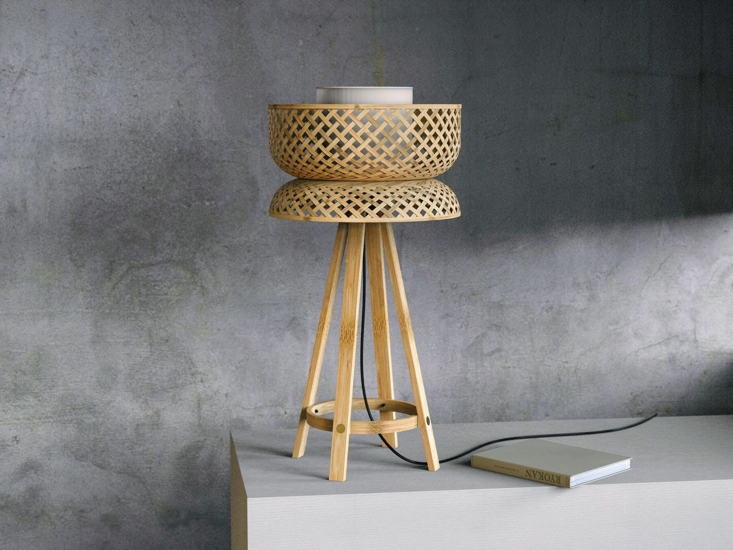 Lotus Bamboo Table Lamp