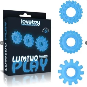 Lovetoy- Lumino Play-3 Pack. Glow in the dark