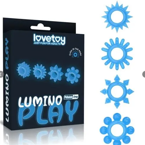 Lovetoy- Lumino Play. 4 Pack. Glow in the dark