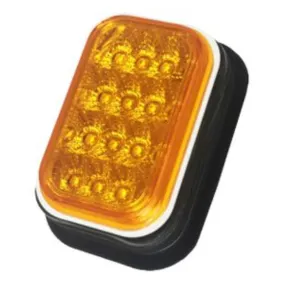 LUCIDITY LED Rectangular D.I. Rear Lamp 12V-24V (Kit includes grommet & plug) 22018WAK-V