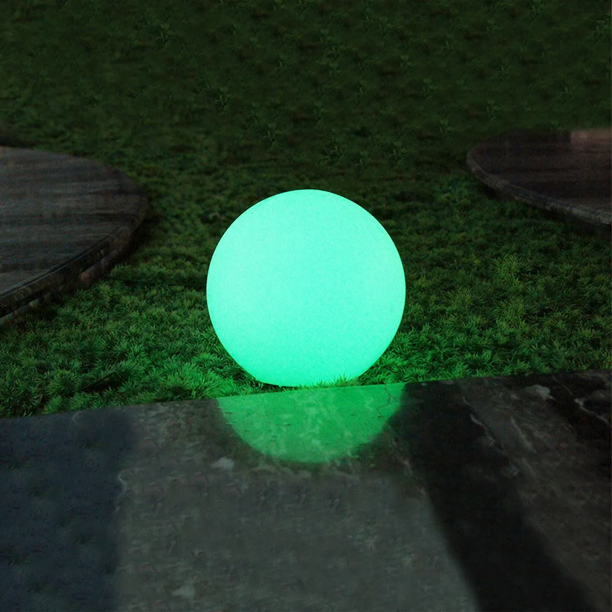 Luna LED Mood Light Ball, Solar   DC Powered, Multi-Color RGB and White, PL0212