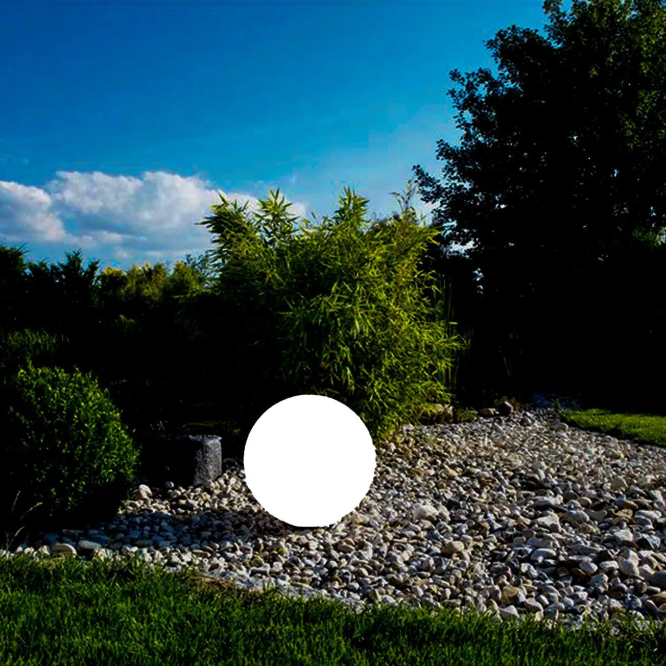 Luna LED Mood Light Ball, Solar   DC Powered, Multi-Color RGB and White, PL0212