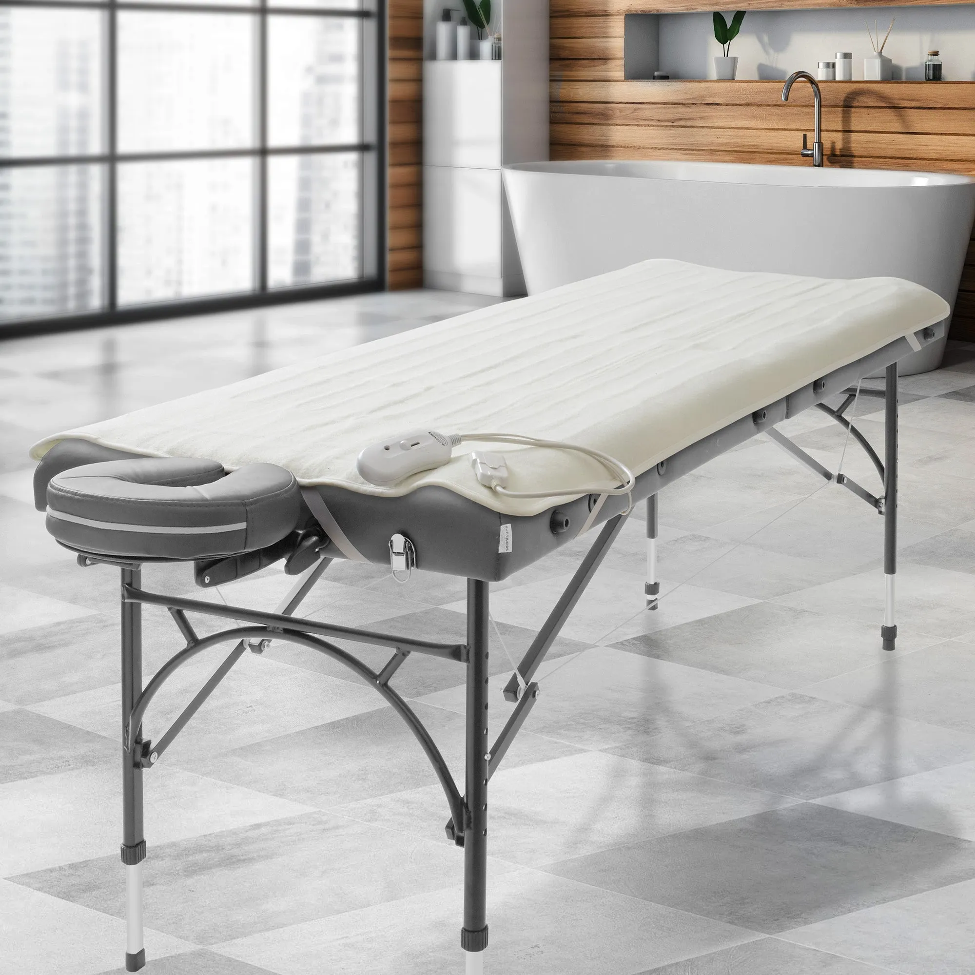 Massage Table Warmer Felt Heating Pad with 3 Heat Settings, 72" x 30"