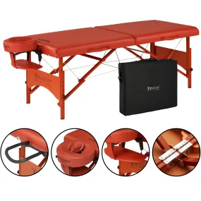 Master Massage 28" FAIRLANE™ Portable Massage Table Package with Classic REGULATION Size without Therma Top(Cinnamon)