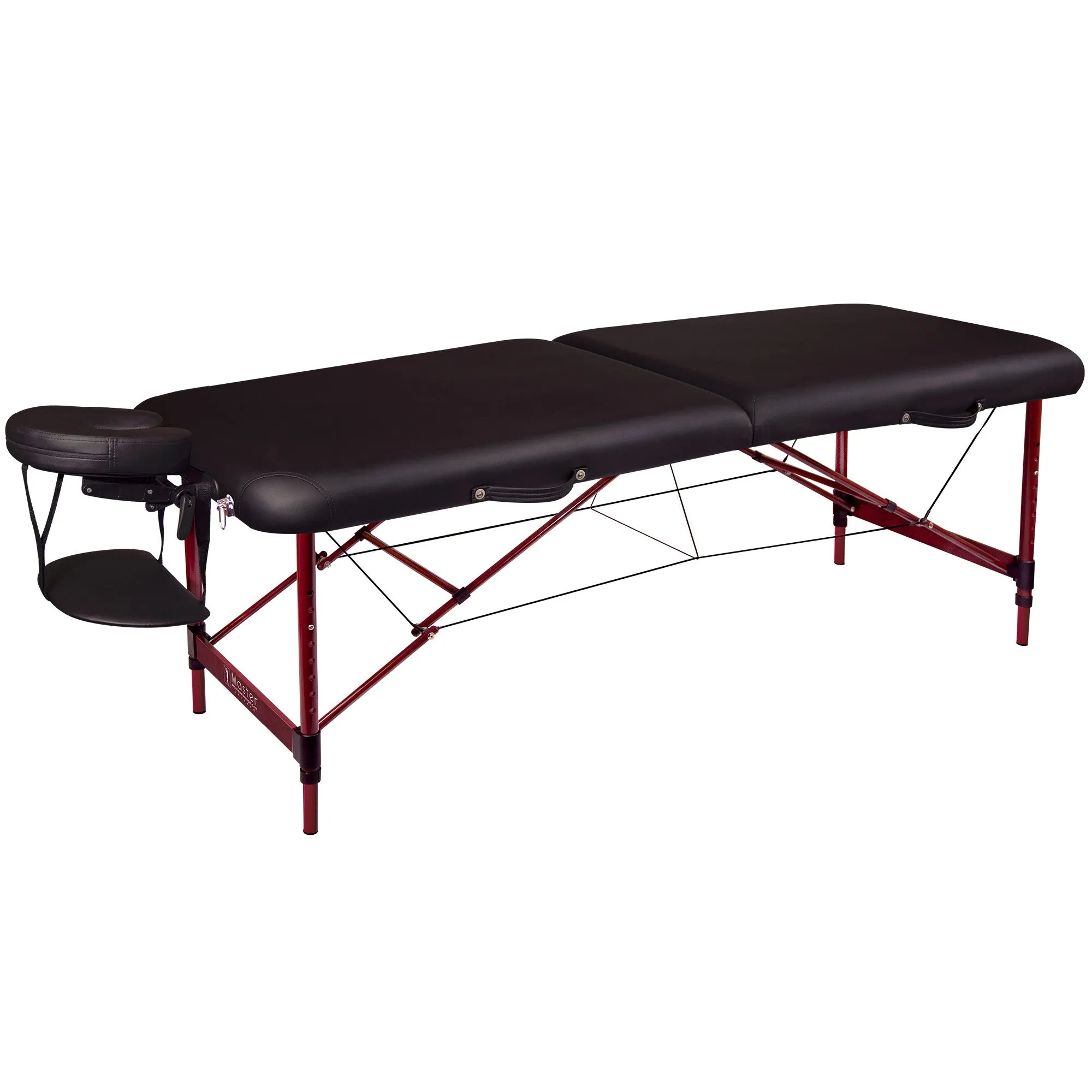 Master Massage 28" ZEPHYR™ Portable Massage Table Package - The ideal platform for ANY Beginning Massage Therapists! (Black Color)
