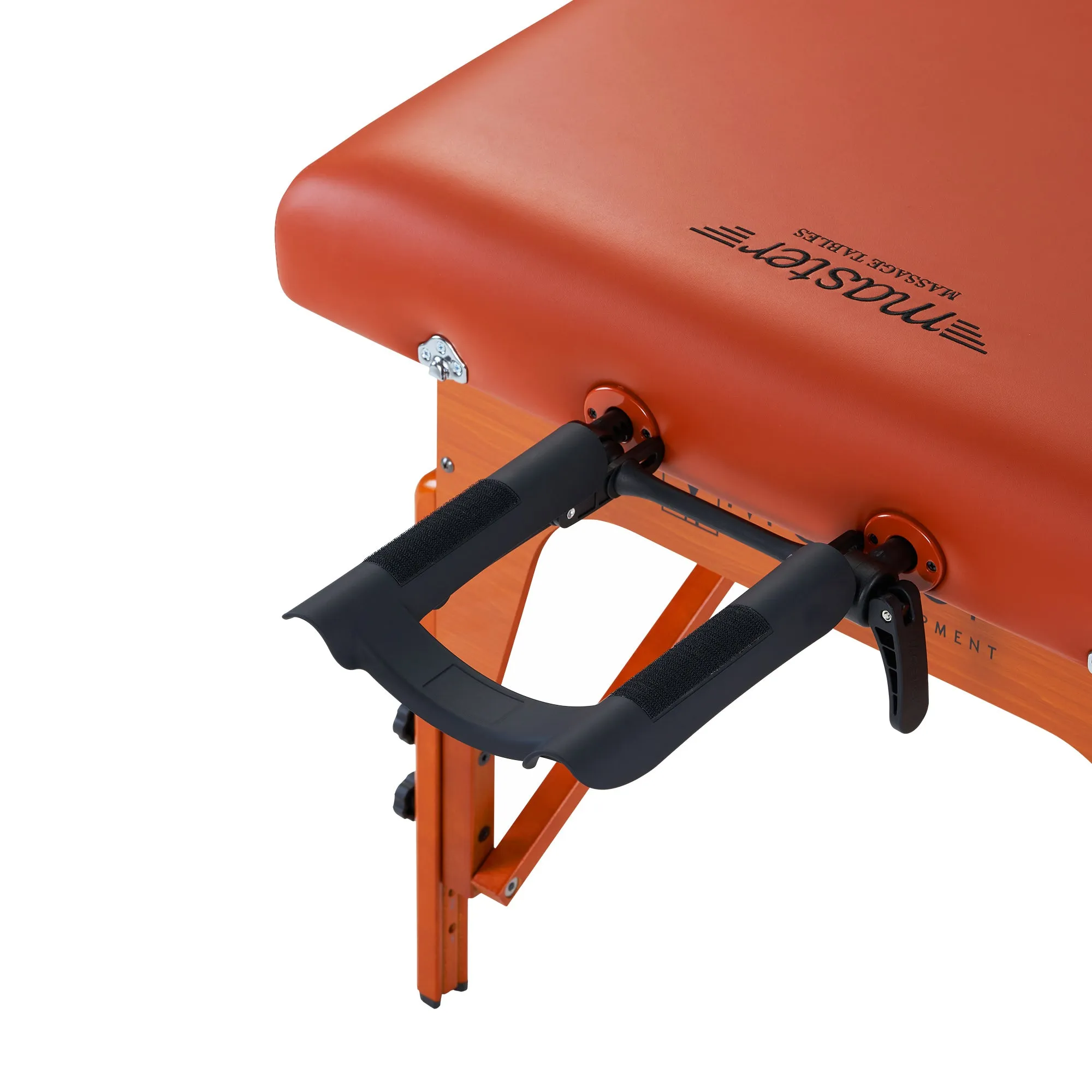 Master Massage 31" SANTANA™ Portable Massage Table Package with MEMORY FOAM Layer, Shiatsu Cables, & Reiki Panels! (Mountain Red Color)