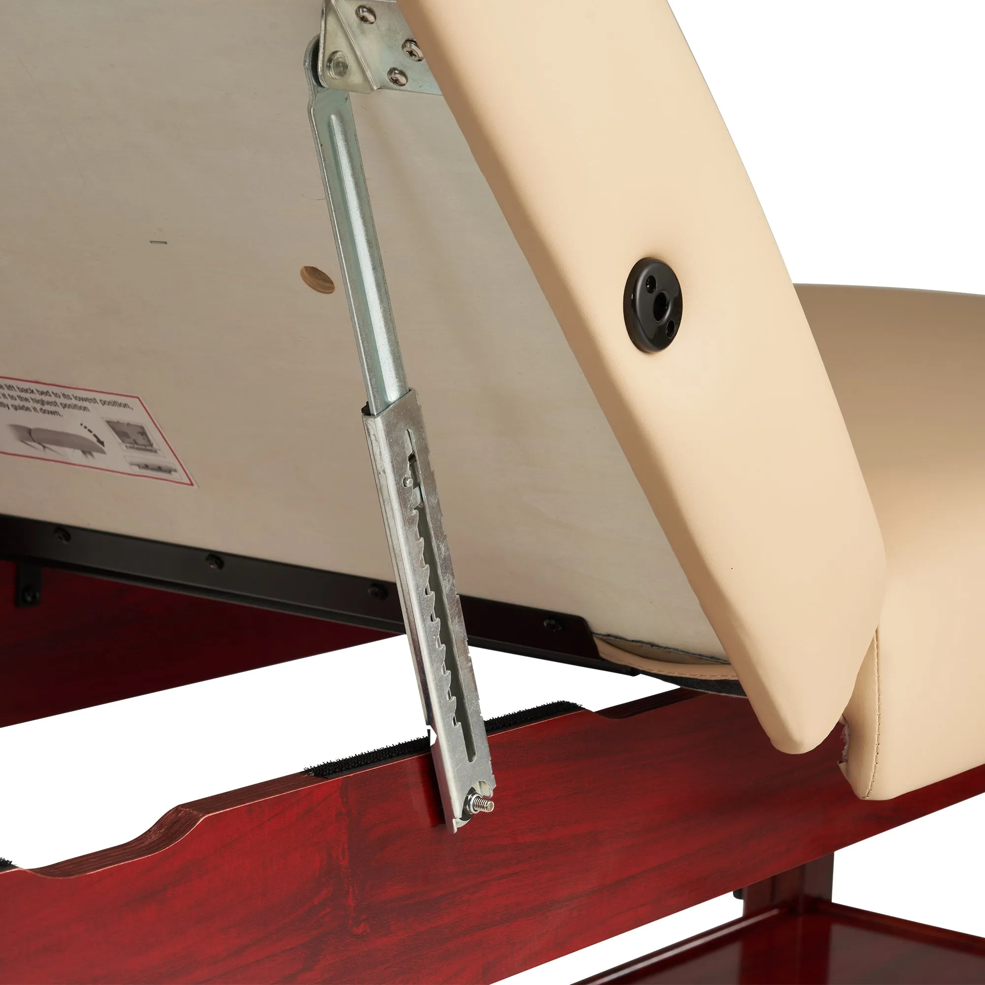Master Massage 31" SPAMASTER™ Stationary Massage Table Package with Lift Back Action & MEMORY FOAM! (Cream Color)