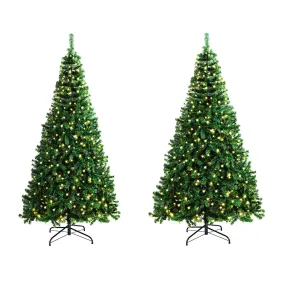 Mazam LED Christmas Tree 1.8M/2.1M/2.4M Xmas Trees Decorations Green Home Decor