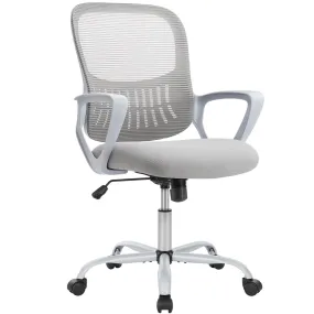Mid-Back Task Chair with Lumbar Support,Ergonomic Home Office Desk Chairs