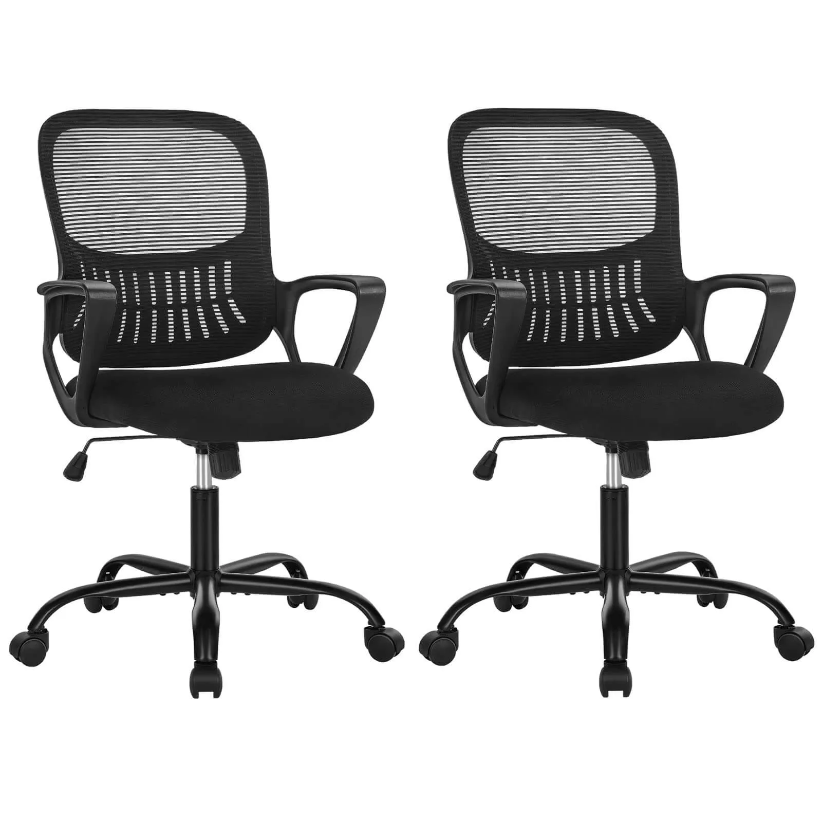 Mid-Back Task Chair with Lumbar Support,Ergonomic Home Office Desk Chairs