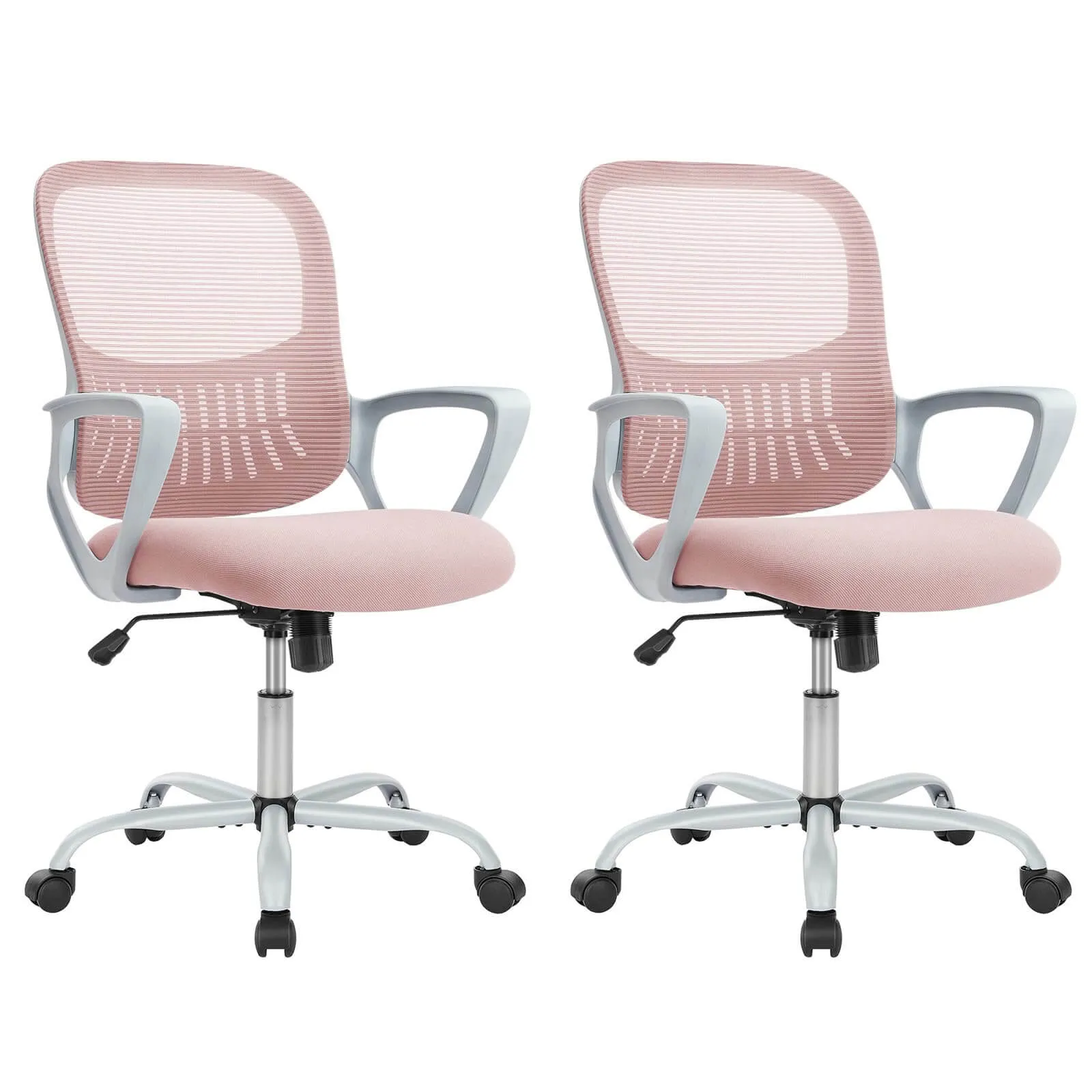 Mid-Back Task Chair with Lumbar Support,Ergonomic Home Office Desk Chairs