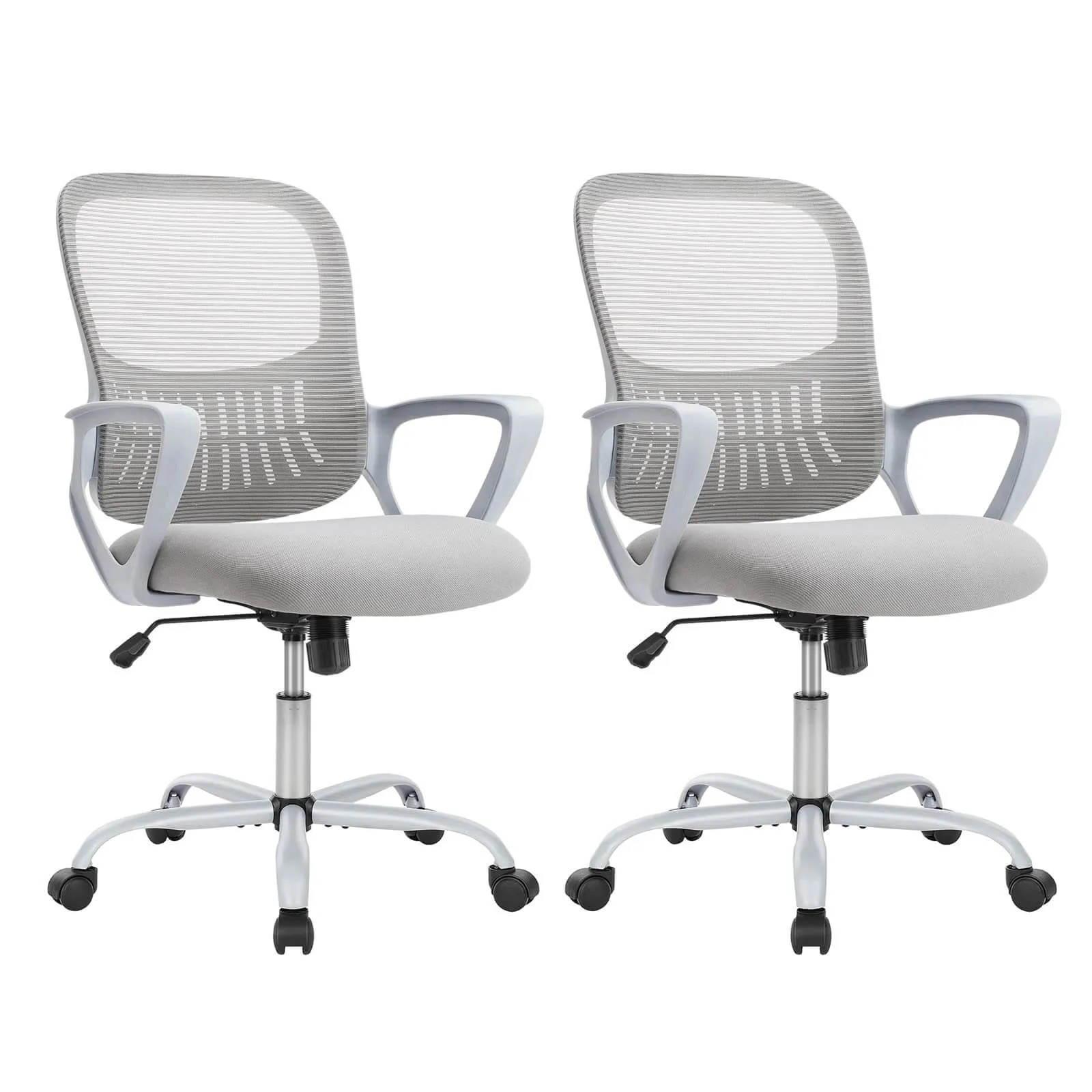 Mid-Back Task Chair with Lumbar Support,Ergonomic Home Office Desk Chairs