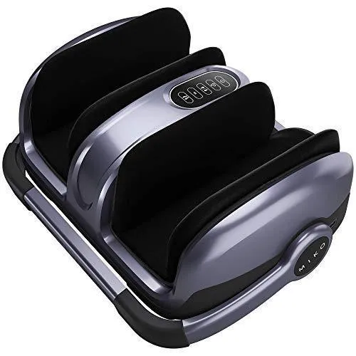 Miko Foot Massager Reflexology Machine with Shiatsu Massage Settings, Vibration, Kneading, Heat and Adjustable Bar for Feet, Ankles, Calf, for Plantar Fasciitis, Neuropathy, Tired Muscles