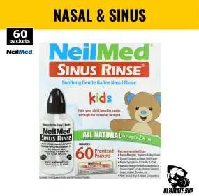 NeilMed, Kids, Sinus Rinse, Ages 2 , 60 Premixed Packets