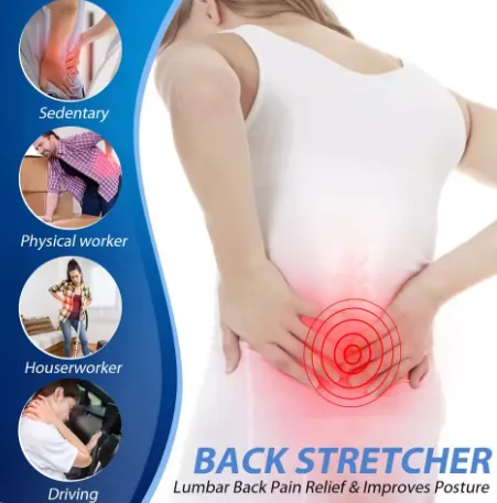 NEW Fitness Back Stretcher Lumbar Cracker Board Massage Tools Back Massager Herniated Disc Sciatica Scoliosis Pain Relief