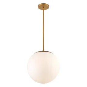 Niveous 14 In LED Pendant Light Brass Finish