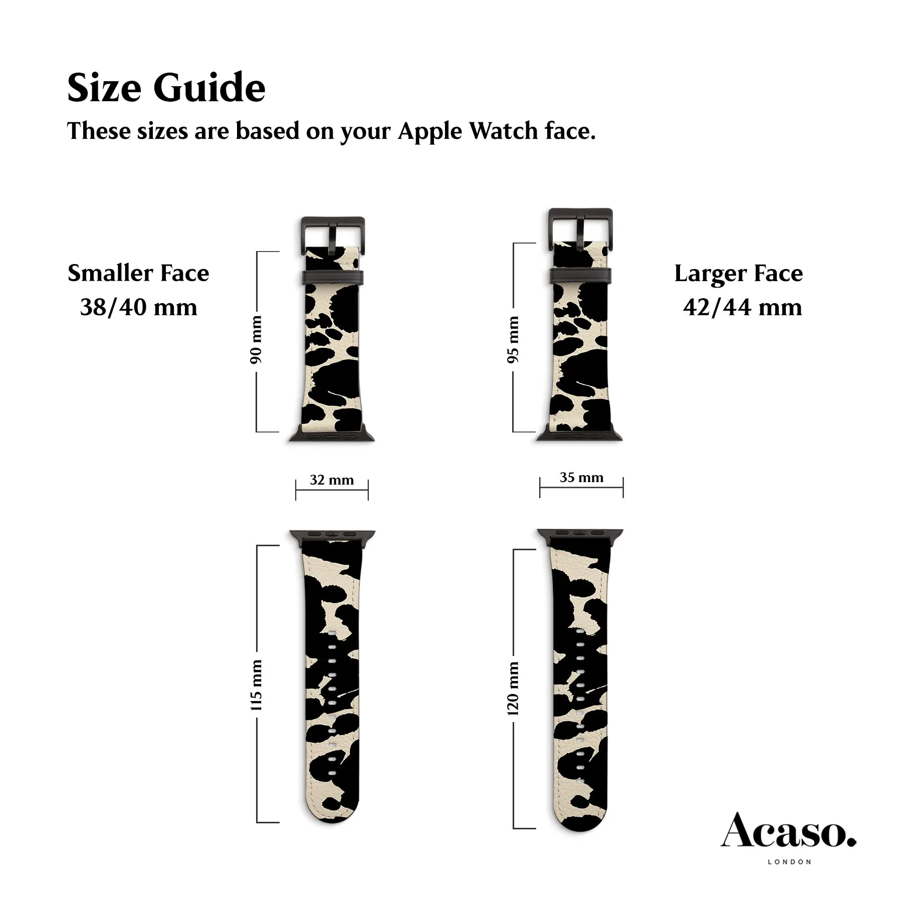 Noa Ink Pattern Apple Watch Strap