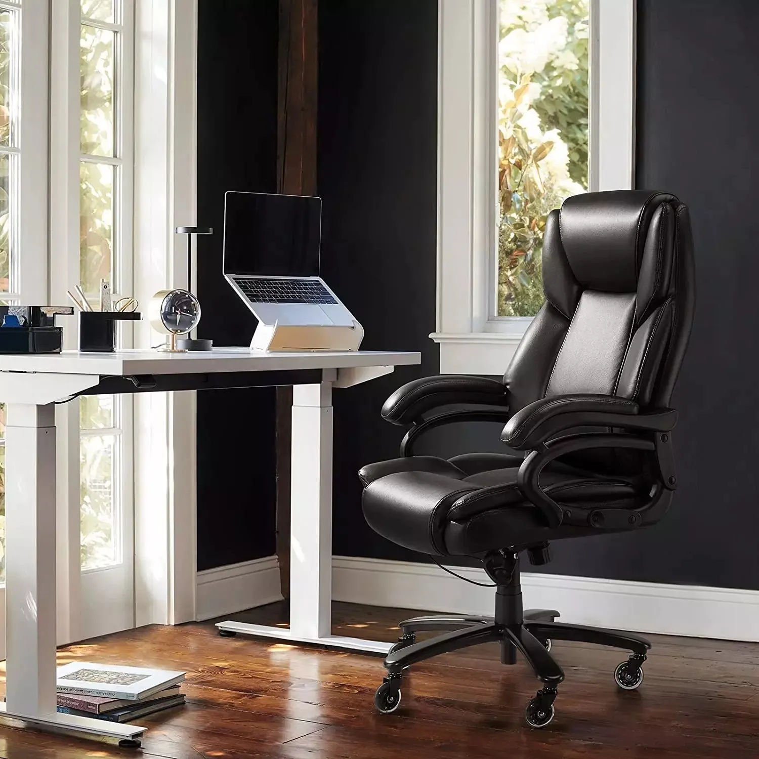 OFIKA Heavy Duty Big and Tall Office Chair, 500LBS High Back PU Leather Executive Chair OFC07