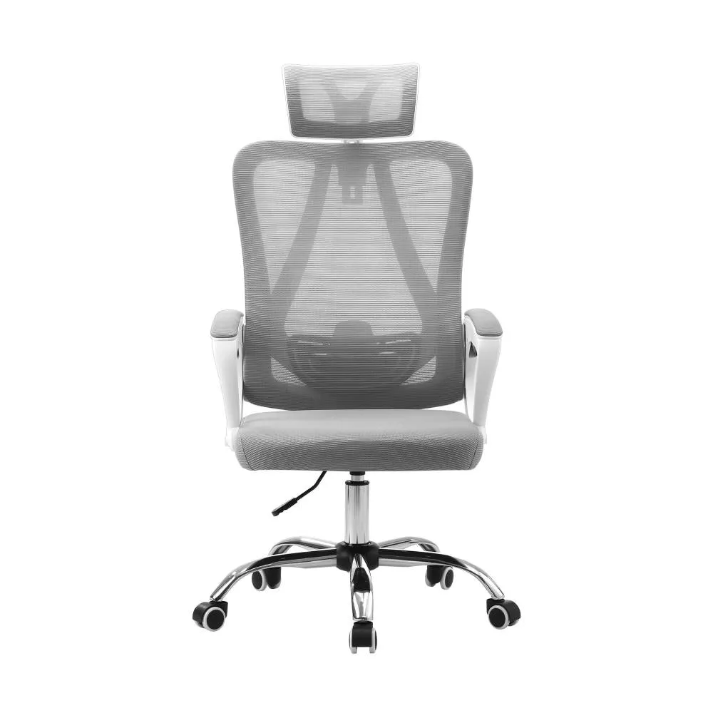 Oikiture Ergonomic Office Chair Lumbar Support White