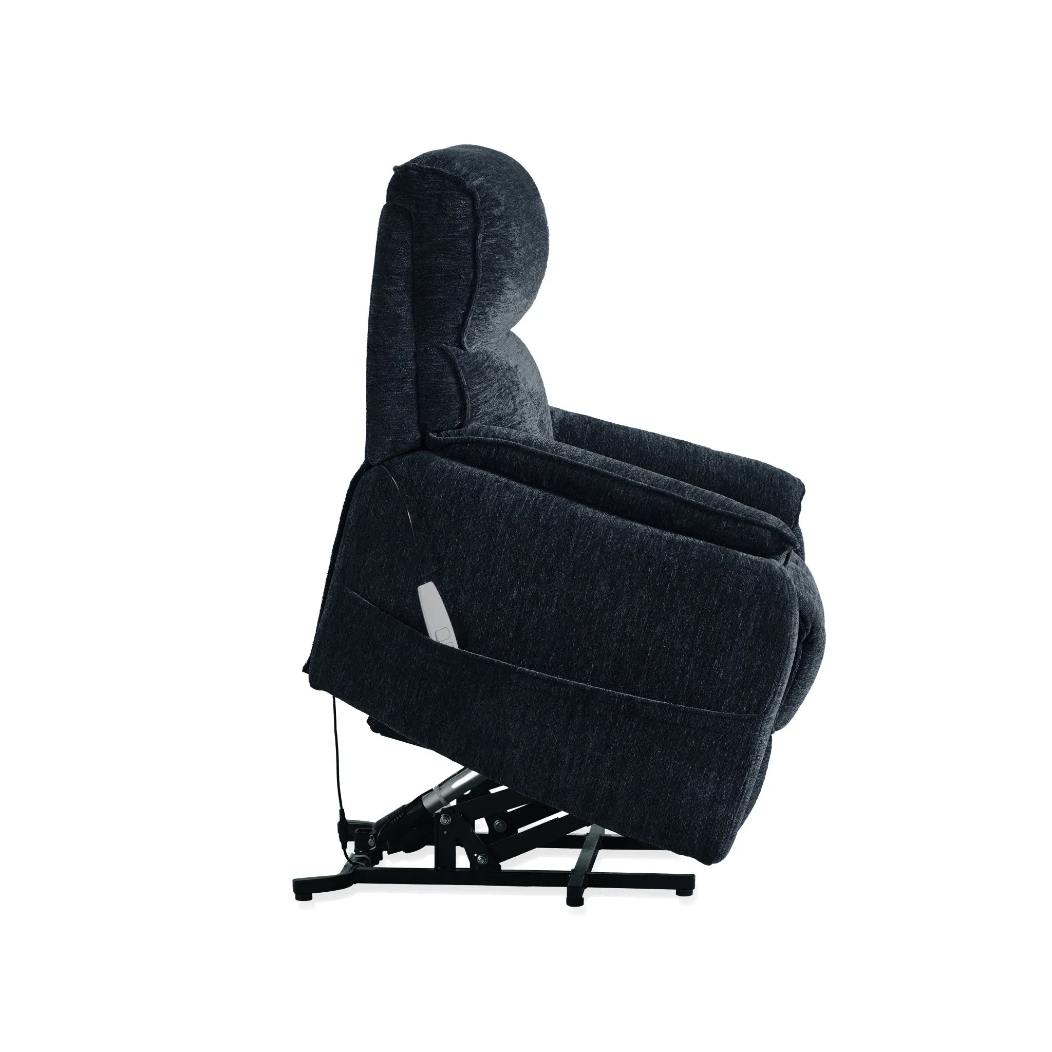 Orville Navy Blue Power Lift Recliner
