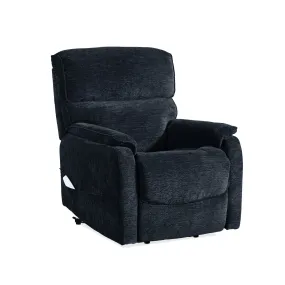 Orville Navy Blue Power Lift Recliner