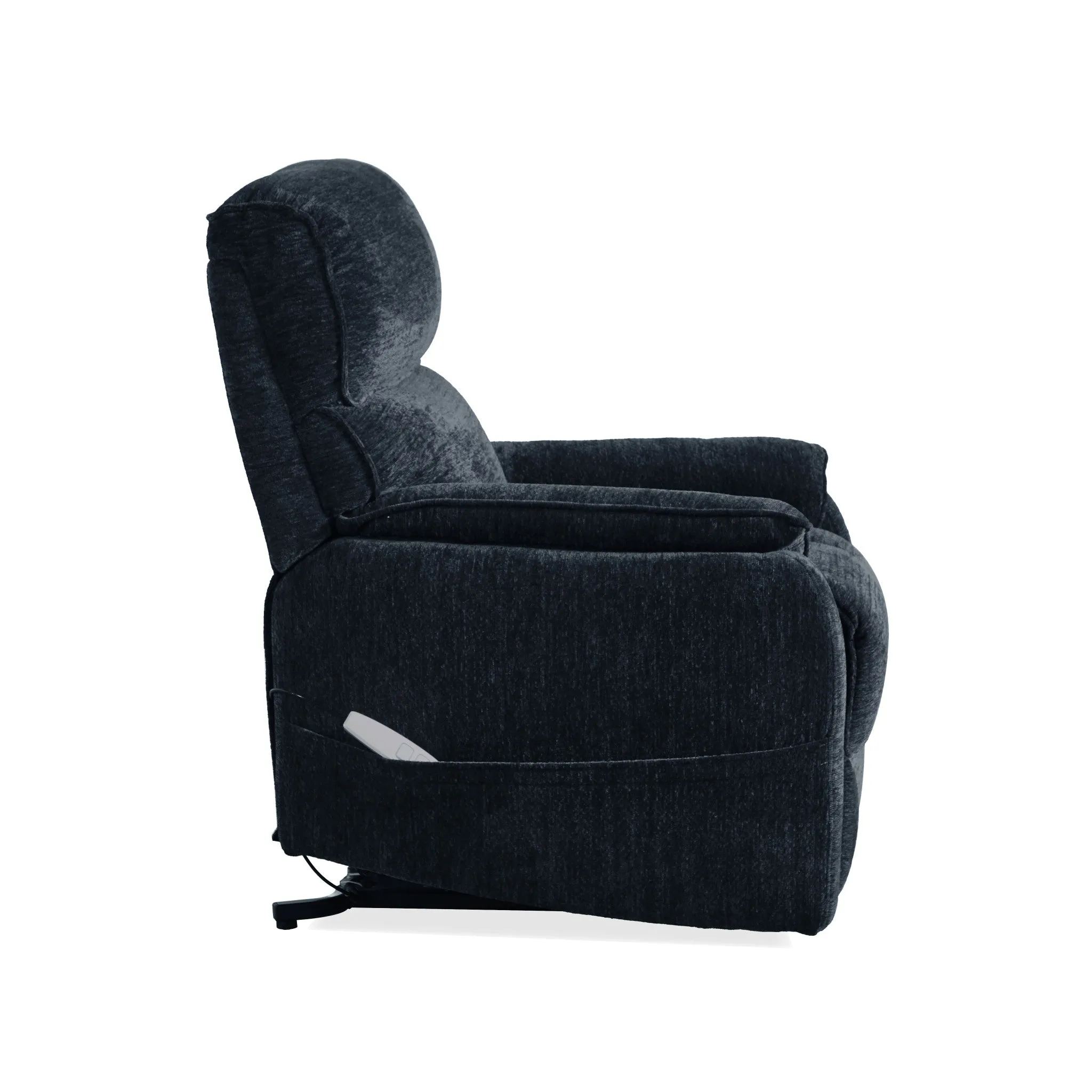 Orville Navy Blue Power Lift Recliner