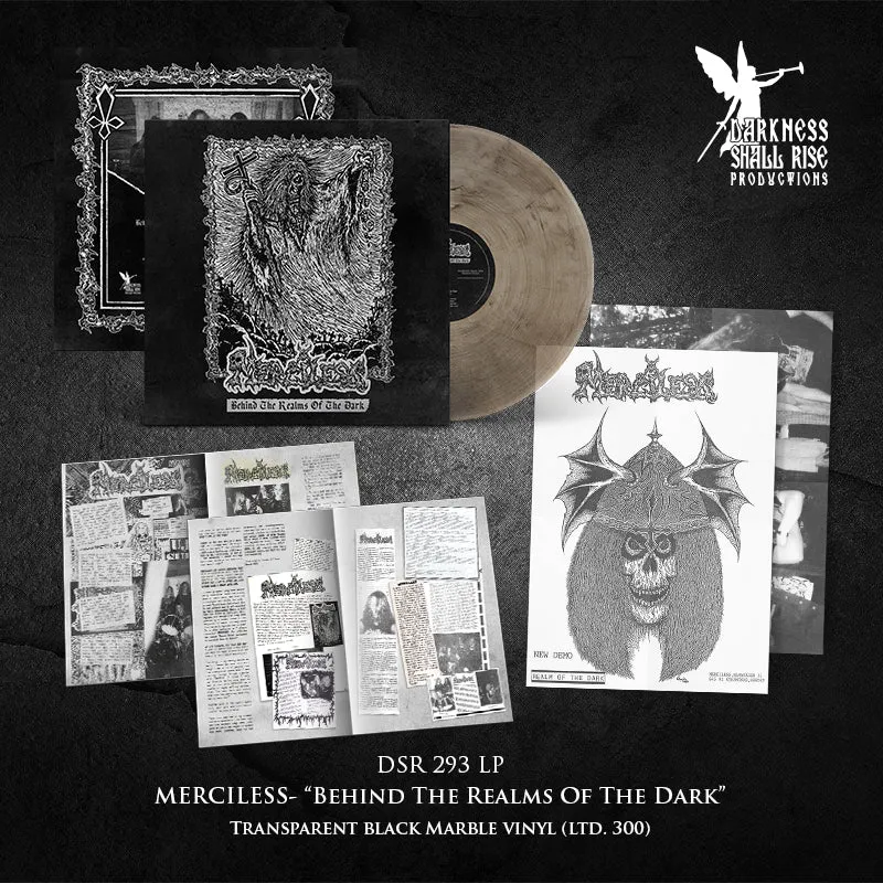 Preorder [early March 2025] MERCILESS: Behind the Realms of the Dark LP (black or transparent vinyl, Cult Swedish death/thrash, 1987 and 1988 classic demos) (Copy)