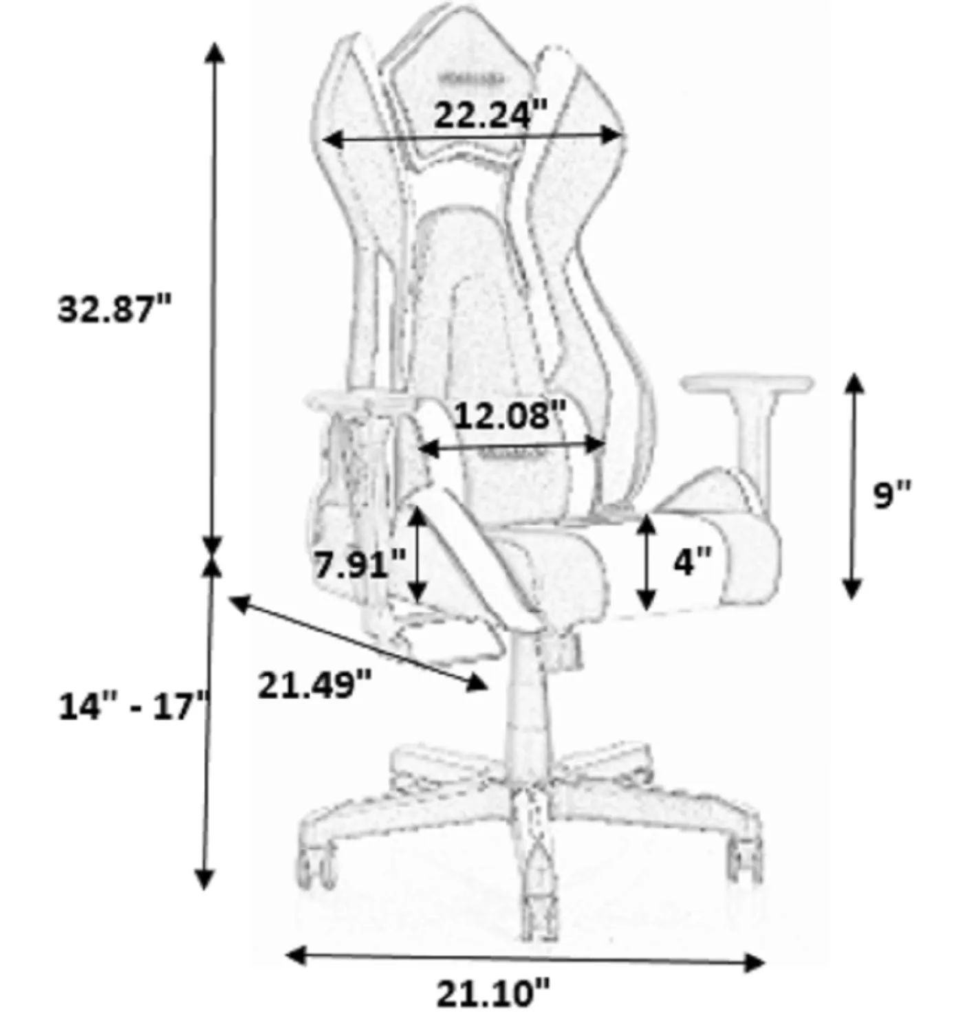 PRO-X SERIES/ 7901 GAMING CHAIR (BLACK & YELLOW)
