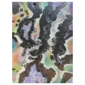 Rainbow Multicolor Agate with Titanium Aura Quartz, Rose Quartz, Aura Quartz, Pink Amethyst, Moonstone and Swarovski
